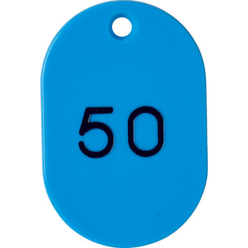 TRUSCO 番号入小判札 小 45X30 26〜50 空 TKFS-2650-LB 1 箱