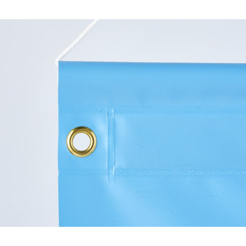 TRUSCO ターポリン掲示板 A3ヨコ型ポケット4個付 965X930 青 TPK-A34Y 1 枚