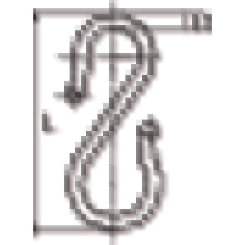 TRUSCO プラSフック 100mm ライトブルー 2個入り TPSH100-LB 1 PK