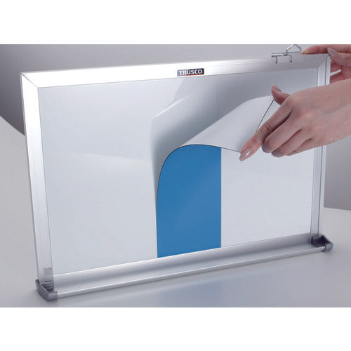 TRUSCO Double-sided color magnetic sheet, blue and white, WMS-10-BW, 1 sheet