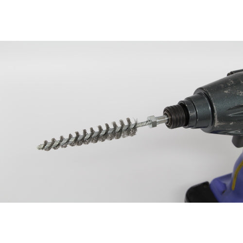 TRUSCO 六角軸テーパーネジリブラシ ステンレス線 0.2Φ 8Φ〜16Φ穴用 6TNB-816-SUS 1本