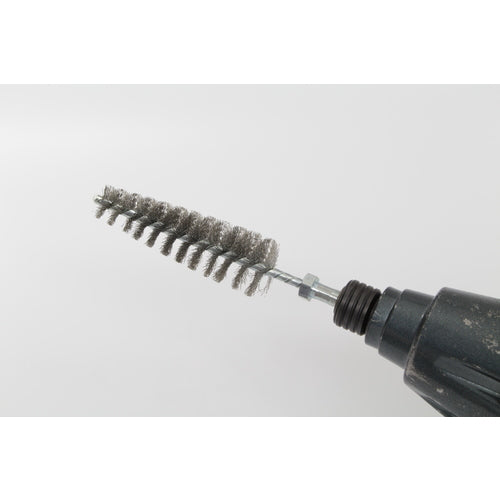 TRUSCO Hexagonal Shaft Tapered Twisted Brush Stainless Steel Wire 0.2Φ For 14Φ to 24Φ Holes 6TNB-1424-SUS 1 Piece