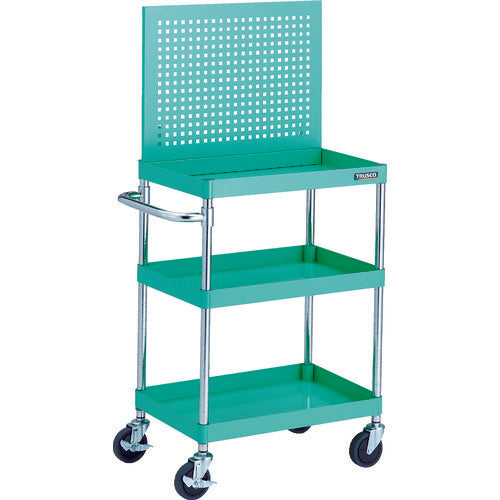 TRUSCO 툴 왜건 피닉스 왜건 소음 600X400XH880 3단 상부 펀칭 패널 사양 영 그린 PEW-P963-YG 1대