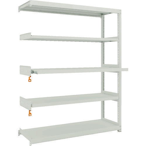 TRUSCO Steel Rack M2 Type Light-Medium Duty Shelf 1460 x 450 x H1800 5 Shelves, 2 of which are Sliding Shelves, Connected M2-6543M2B 1 Unit