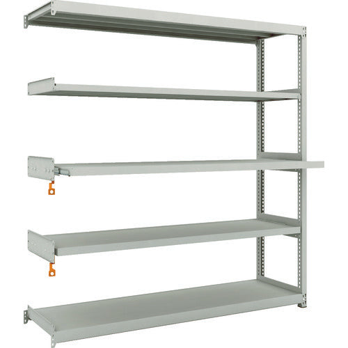 TRUSCCO 스틸 랙 M2형 경중량 선반 1760X450XH1800 5단 중 슬라이드 2단 연결 M2-6643M2B 1대