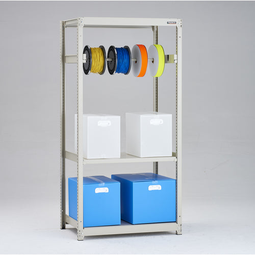 TRUSCO Steel Rack M2 Type Light-Medium Duty Shelf 860 x 600 x H1800 Pipe 1 Shelf Single Unit M2-6363P1 1 Unit