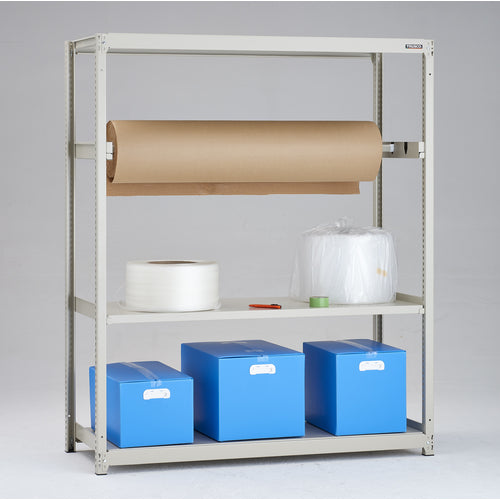 TRUSCO Steel Rack M2 Type Light-Medium Duty Shelf 1460 x 600 x H1800 Pipe 1 Shelf Single Unit M2-6563P1 1 Unit