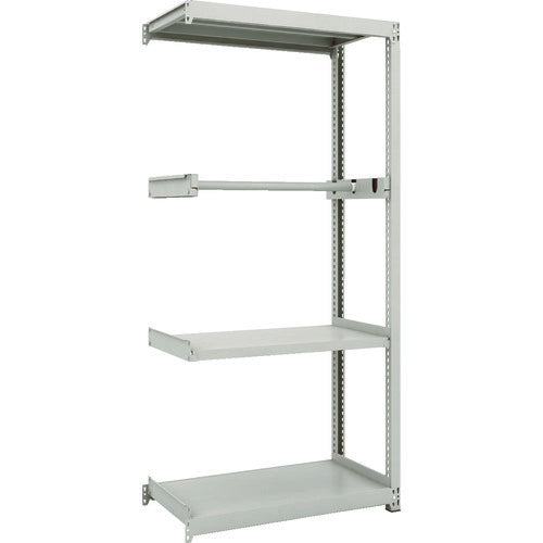 TRUSCO Steel Rack M2 Type Light-Medium Duty Shelf 860 x 450 x H1800 Pipe 1 Tier Connected M2-6343P1B 1 Unit