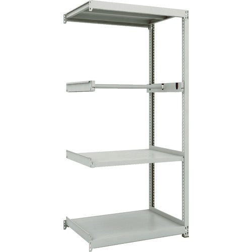 TRUSCO Steel Rack M2 Type Light-Medium Duty Shelf 860 x 600 x H1800 Pipe 1 Tier Connected M2-6363P1B 1 Unit