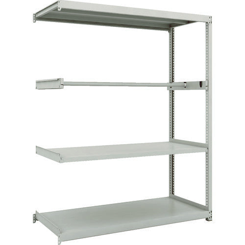 TRUSCO Steel Rack M2 Type Light-Medium Duty Shelf 1460 x 600 x H1800 Pipe 1 Tier Connected M2-6563P1B 1 Unit