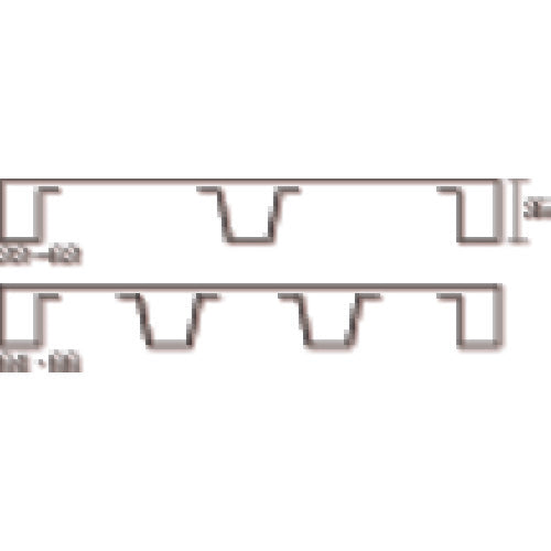 TRUSCO Steel Rack M2 Type Sliding Shelf 1160X600 Medium Reception M2-TM46S 1S