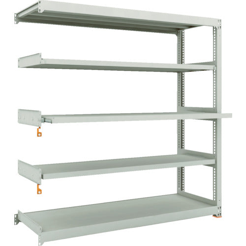 TRUSCO スチールラック M3型中量棚 1800X571XH1800 5段うちスライド2段 連結 M3-6663M2B 1台