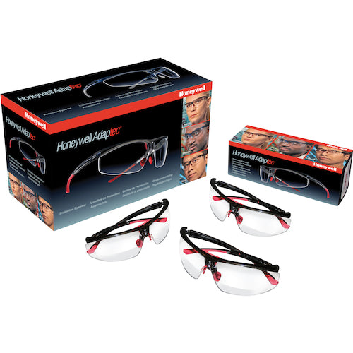 Honeywell 【一時受注停止】保護メガネ アダプテック クリアレンズ 赤+黒 幅狭 T5900NTKJ 1 個