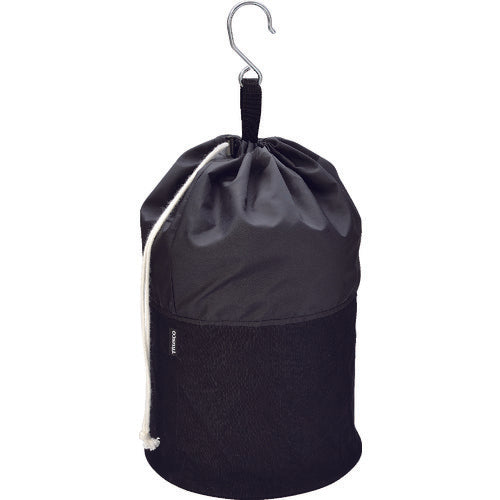 TRUSCO 電工バケツ 240X300 巾着蓋付き Sフック大付 ブラック TADB-240KF 1 個