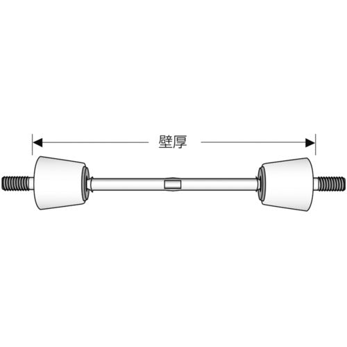 TRUSCO W5/16 Separator B Type 200mm 10pcs SPB-200-W5/16 1PK