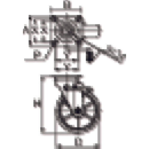 TRUSCO かご車用 左ブレーキサインプレート ウレタン自在車 150Φ TYNWUJB-150LSP 1 個