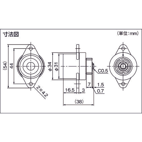 TOK ロータリーダンパ TD58 TD58L1-3K 1 個