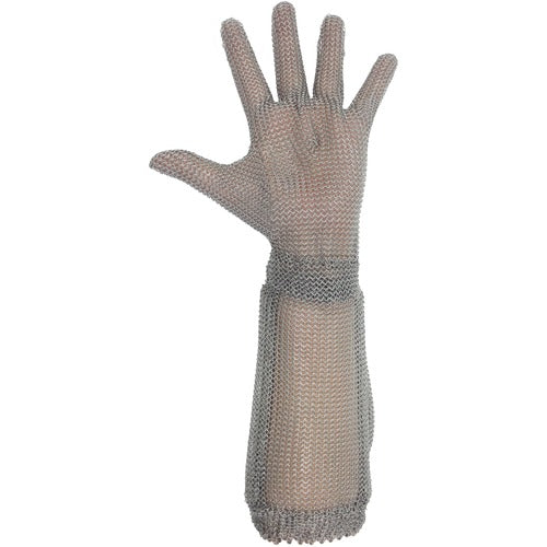 ミドリ安全 ステンレス製 耐切創クサリ手袋 5本指 ロングタイプ WILCO−550 SSサイズ 1枚 WILCO-550-SS 1 枚