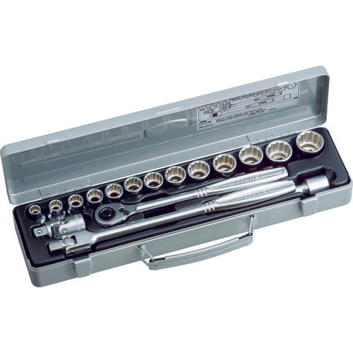 TONE Socket Wrench Set (inch) Inch 1/2 Drive 17-piece Set 750 1S