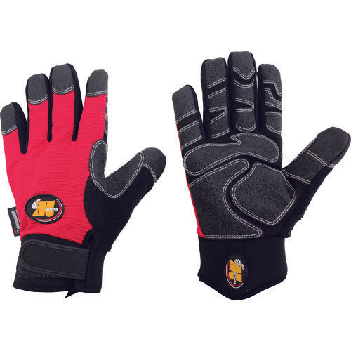 황색 방수 방한 장갑(레드) L NO.754-L-RE 1쌍