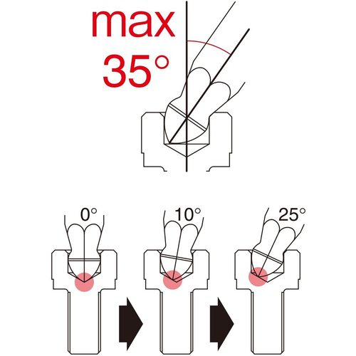VESSEL Power Grip Ultra Ball Driver, 6x120, B-5400BP-H6, 1 piece