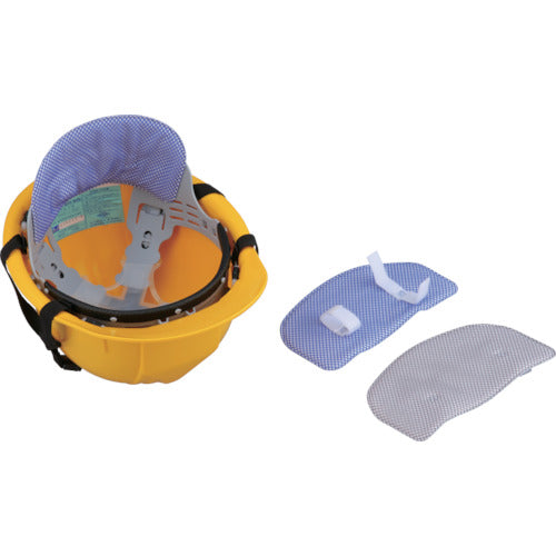 トーヨーセフティ ヘルメット取付式 アクアネックパット グレー NO.7162 1個