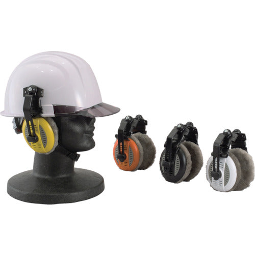 Toyo Safety Warm Ear Cups, Helmet Mountable, Black, NO.DX-10-B, 1 Piece