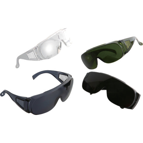 トーヨーセフティ 防じんメガネ オーバーグラス グリーン(スペクタクル型) NO.1371-G 1個