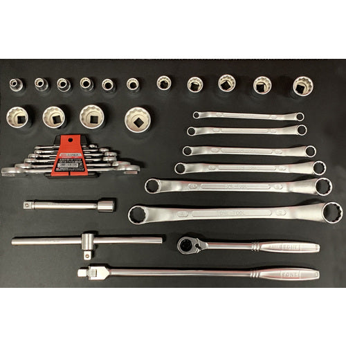 TONE Maintenance Tool Set Combination Tool Set (for Light Work) Silver 32-Piece Set K20 1 S