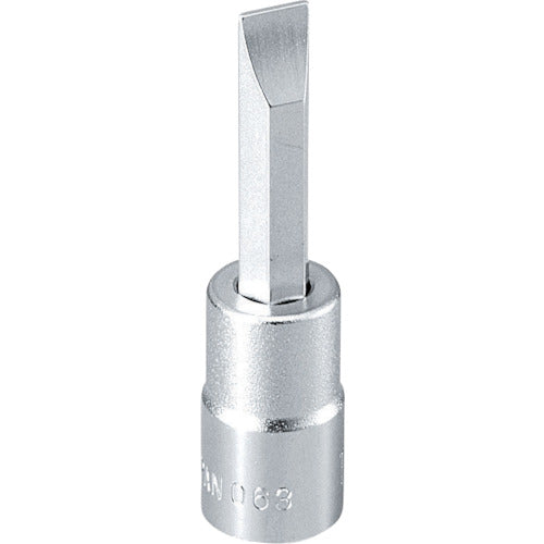 TONE ドライバービットソケット (−)0.8×6.0 差込角6.35mm 2H-M2 1個