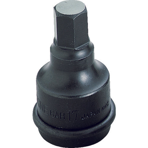 TONE Impact Hexagonal Socket, 17mm Diagonal, 19.0mm Drive, 6AH-17, 1 Piece