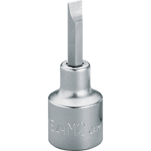 TONE 드라이버 비트 소켓 (-) No. 2 삽입각 12.7mm 전장 57mm 4H-M2 1개