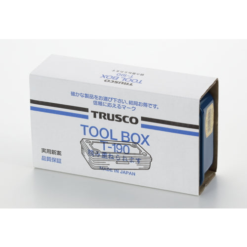 TRUSCO トランク型工具箱 203X109X56 ブルー T-190 1 個