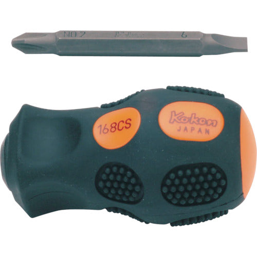 Ko-ken Interchangeable Driver (Stubby Type) No. 2 x No. 6 168CS-2X6 1 pc