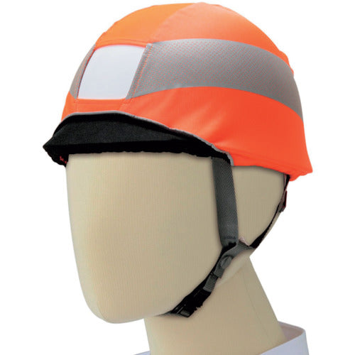 Midori Anzen High Visibility Helmet Cover N Fluorescent Orange 4073160052 1 piece