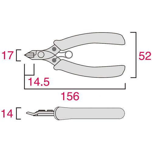 후지 화살 스테인레스 플라스틱 니퍼 HP845-150 1 丁
