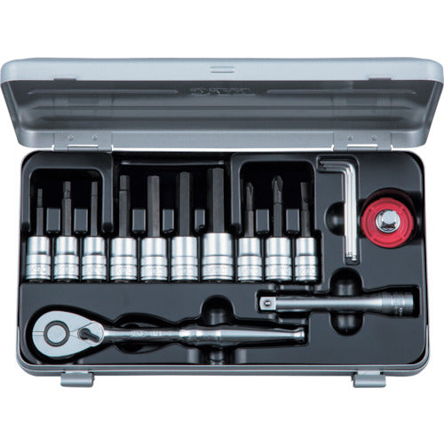 KTC 9.5 sq. Hexagon Bit Socket Wrench Set TBT316HX 1 S