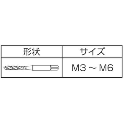야마와 니켈계 합금용 나선형 탭 ZEN-B P3 M5X0.8 ZENB-M5 1개
