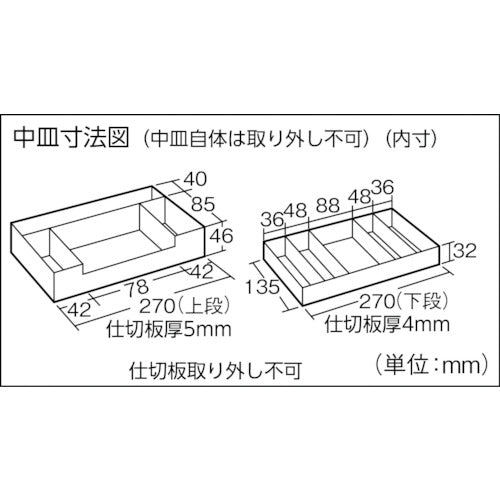 TRUSCO ホームケース 321X195X165 黒 HP-320 1 個