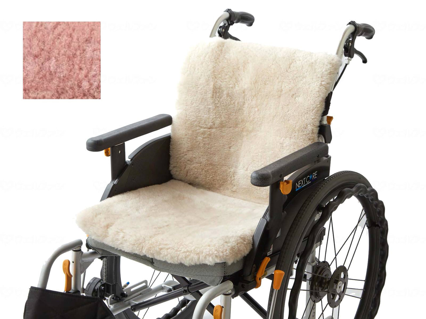 대혜 휠체어 무튼 시트 핑크