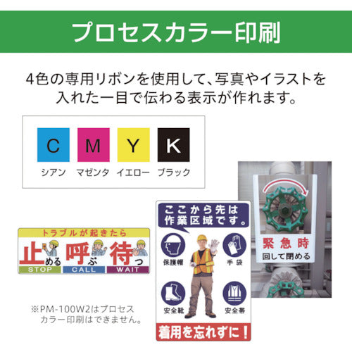 MAX B-POP CPM-100 Process Ink Ribbon Cassette Cyan SL-R115T 1 pc