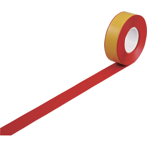 Green Cross High Durability Line Tape Red JU-510R 50mm width x 10m Tapered on both ends For indoor use 403074 1 roll