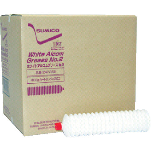 住鉱 グリース(食品機械用) ホワイトアルコムグリースNo.2 400g(242265) WAG-04-2 1 本