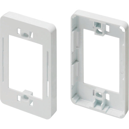 マサル ニュー・エフモール付属品 コンセント用引出フレーム 1個用 ホワイト SFBK12 1 個