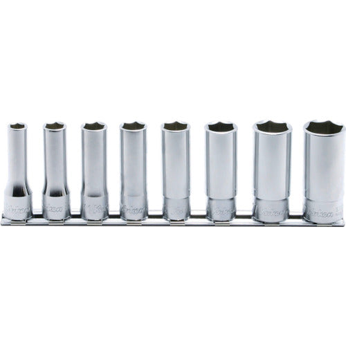 Ko-ken 9.5mm Insert Hexagon Deep Socket Rail Set 8 Pieces RS3300M/8 1 Piece