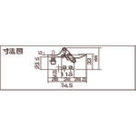 Kakuta Horizontal Handle Toggle Clamp (Downward Pressing Type) No. 08S Clamping Pressure 0.3kN KC-08S 1 pc