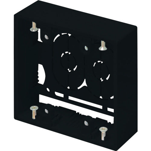 Masaru New F-mall Accessories Exposed Box for 2 Shallow Black SFBA2W 1 pc