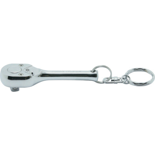 Ko-ken 6.35mm Insert Ratchet Handle (with Key Ring) Total Length 75mm 2753PSKR 1 pc
