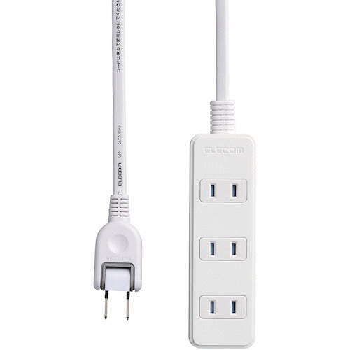 ELECOM 전원 탭(번개 가드·먼지 셔터) 4개 입 5m 화이트 T-KST02-22450WH 1개