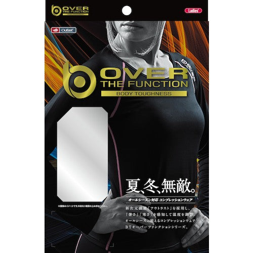 おたふく BTアウトラスト ロングスリーブ クルーネックシャツ レディース ブラック/ピンク S JW-539-40-S 1 枚